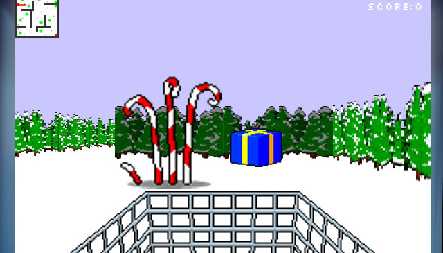 画布演示 - 超级圣诞老人扫地 3D html5